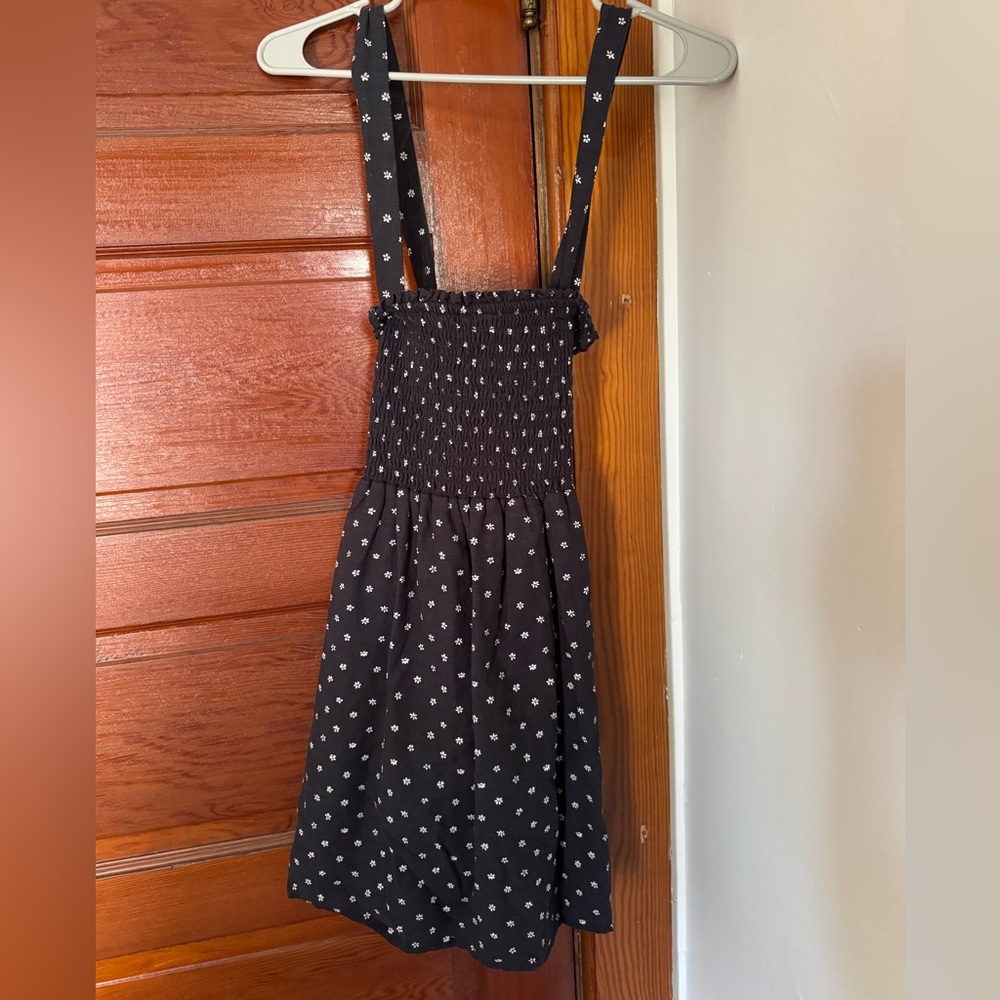 American Eagle Outfitters Black and White Floral Romper